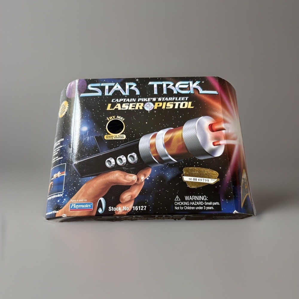 VINTAGE 1997 Playmates Star Trek Captain Pike's Starfleet Laser Pistol